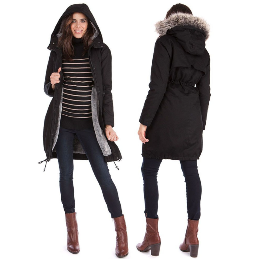 Seraphine Vente- og bærejakke 3-i-1- Valetta - Black - Bærejakke - MamaMilla