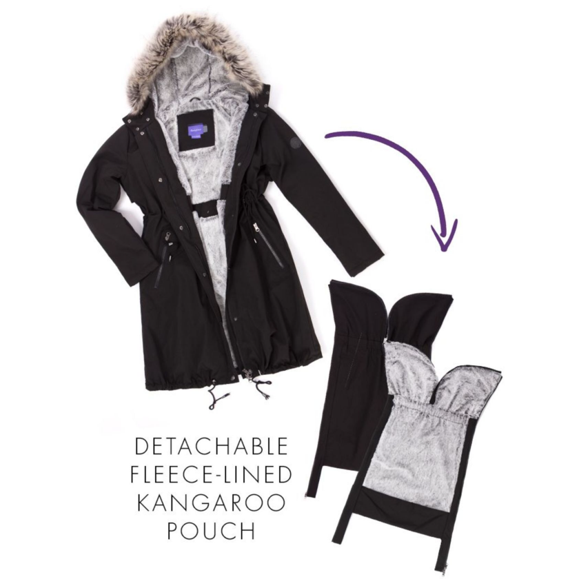 Seraphine Vente- og bærejakke 3-i-1- Valetta - Black - Bærejakke - MamaMilla