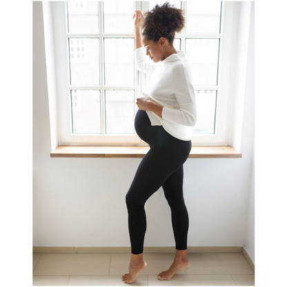 Seraphine graviditetsleggings i bambus - Tammy Overbump - Sort - Graviditetstøj - MamaMilla
