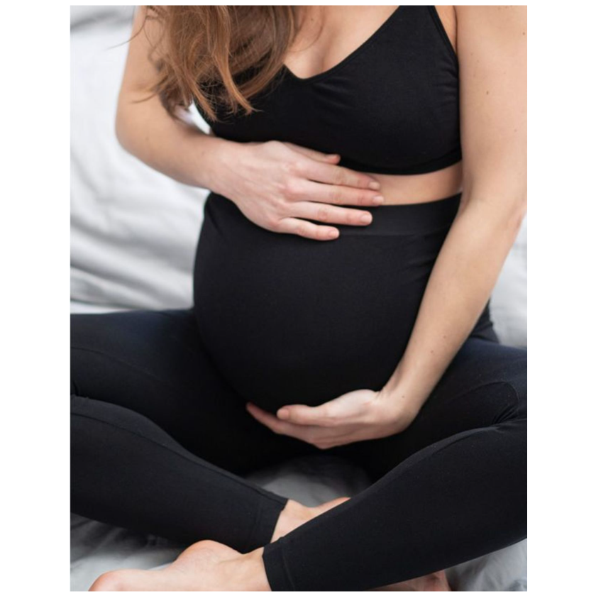 Seraphine graviditetsleggings i bambus - Tammy Overbump - Sort - Graviditetstøj - MamaMilla