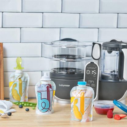 Babymoov Genanvendelige klemposer FOODI - Startersæt - Grød - MamaMilla