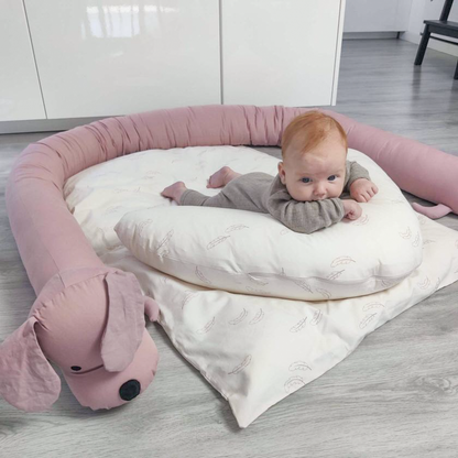 MamaMilla babysengetøj i økologisk bomuld - Rose feathers - Babysengetøj - MamaMilla