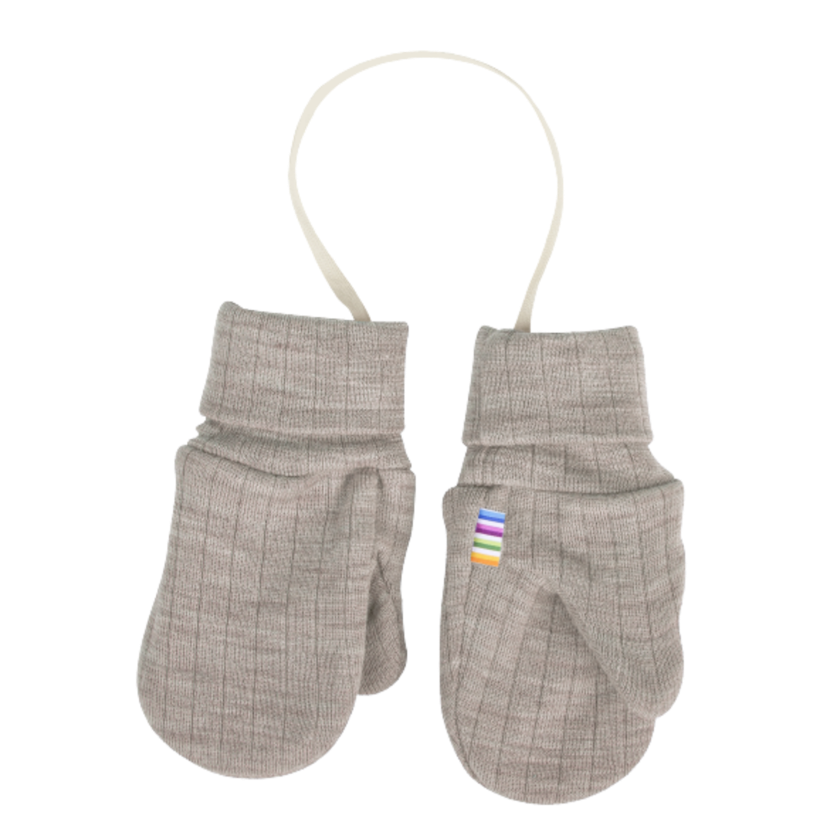 Joha overgangs-luffer i uld - Sesame melange - Vanter - MamaMilla