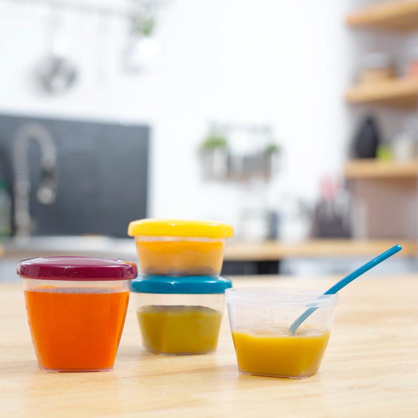 Babymoov snackbøtter - Multisæt med skeer - Grød - MamaMilla